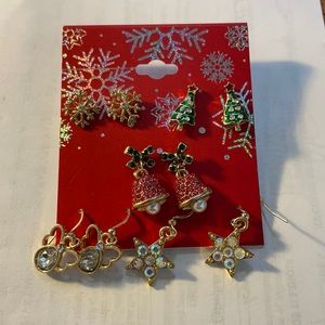Christmas pierced earrings